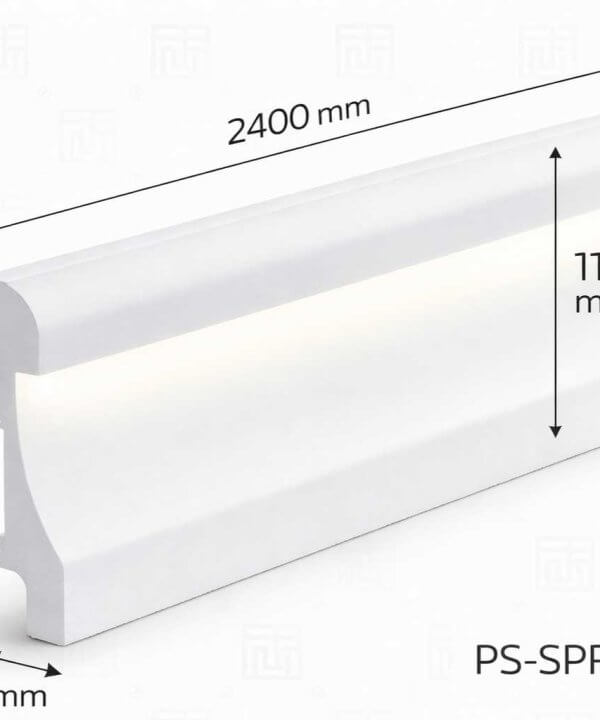 PS SPR 115-1 led polimer süpürgelik 2400 x 115 x 20 mm ürün görseli