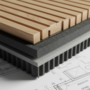 Akustik panel lambri duvar kaplama