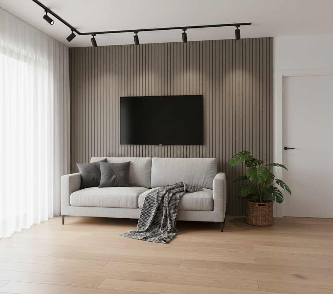 Koyu Vizon Lambri Duvar Panel
