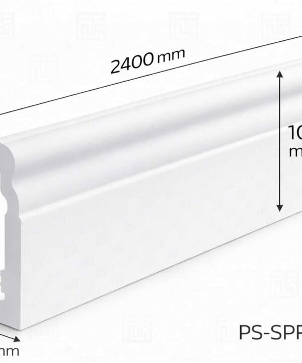 10 cm klasik polimer süpürgelik 2400x100x15 mm dekoratif süpürgelik modeli