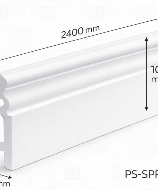 10 cm dekoratif polimer süpürgelik 2400x100x15 mm dekoratif süpürgelik modeli
