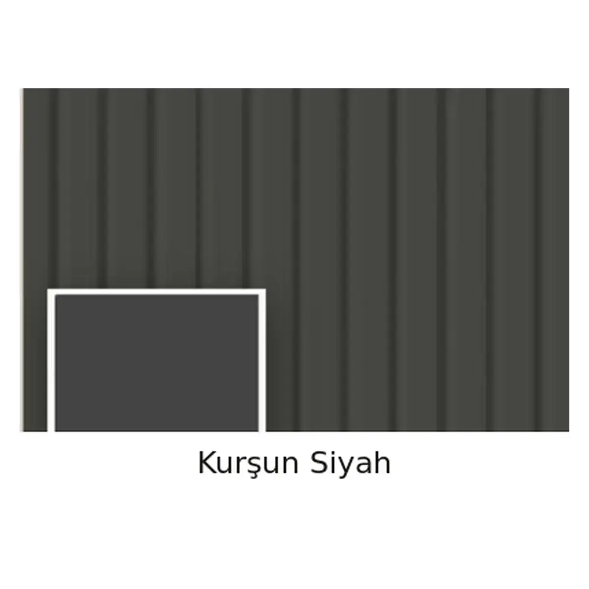 Kurşun Siyah MDF Lambri Panel – Deluxe Seri