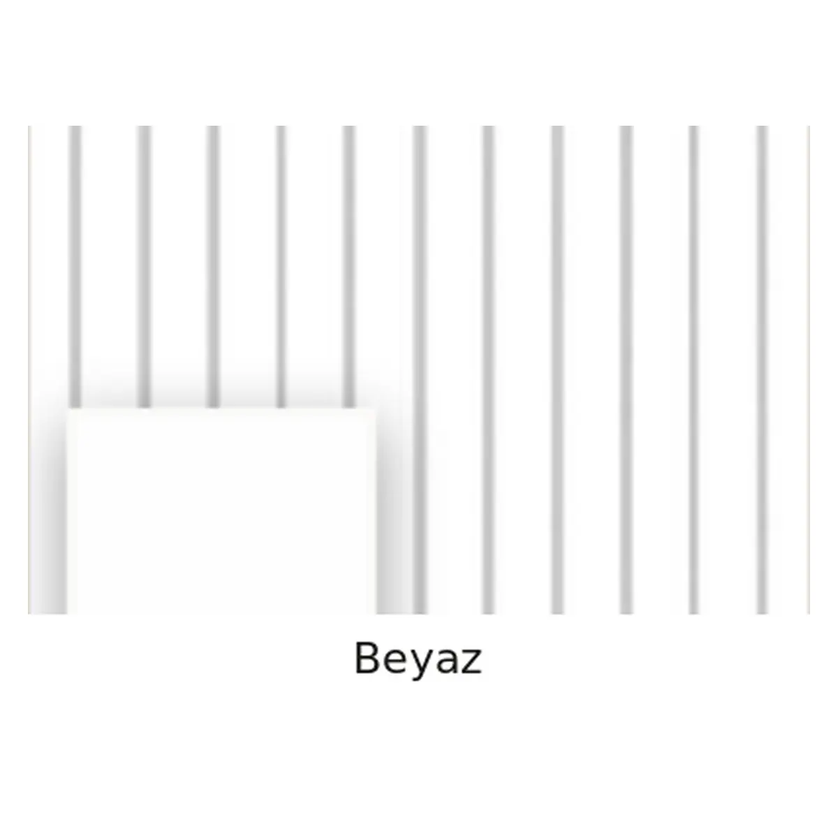 Beyaz MDF Lambri Panel – Premium Seri