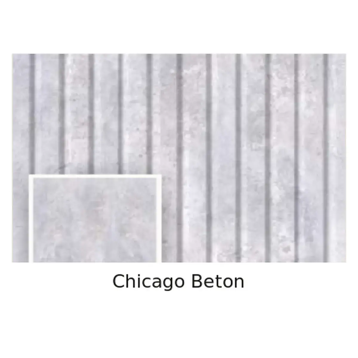 Chicago Beton MDF Lambri Panel – Premium Seri