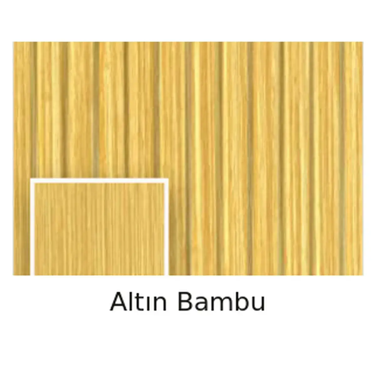 Altın Bambu MDF Lambri Panel – Standart Seri