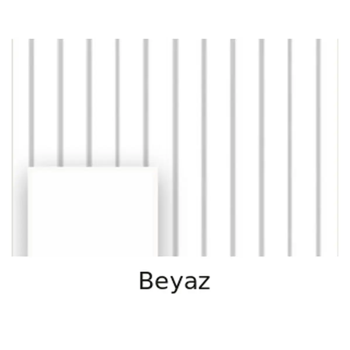 Beyaz MDF Lambri Panel – Standart Seri