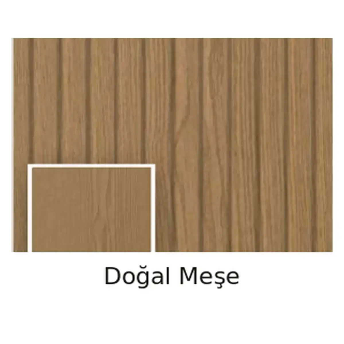 Doğal Meşe MDF Lambri Panel – Standart Seri
