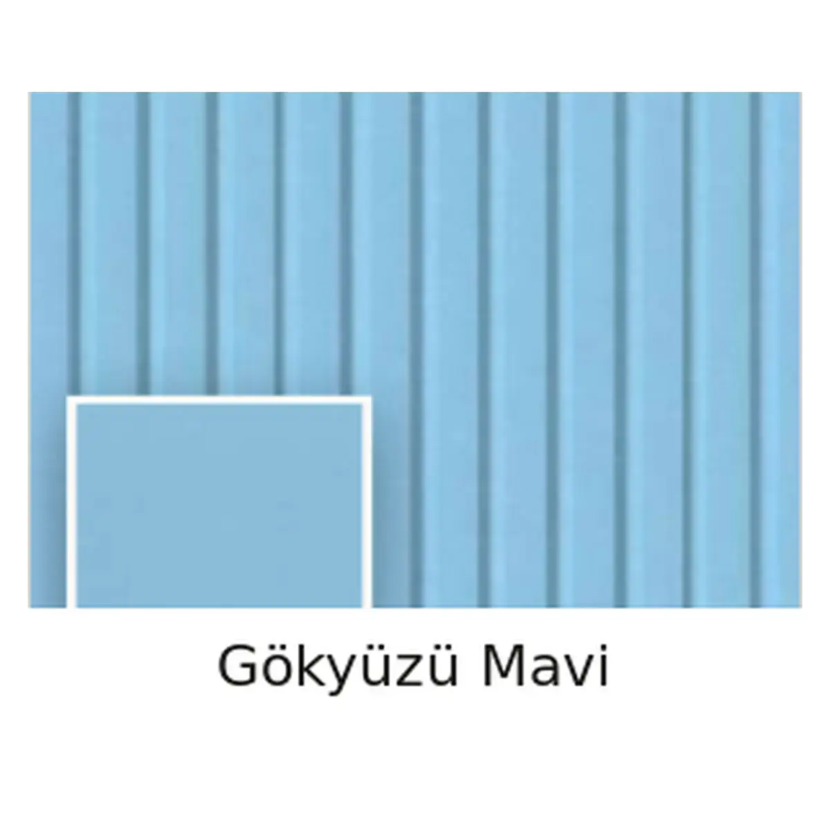 Gökyüzü Mavi MDF Lambri Panel – Standart Seri